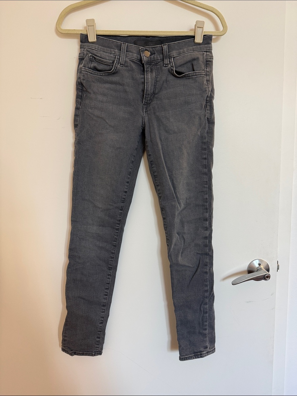 Joe's Jeans Women's Dark Gray mid-rise Skinny ankle Jeans
